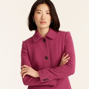 j crew NWT Classic lady day coat in Italian double-cloth wool size 4